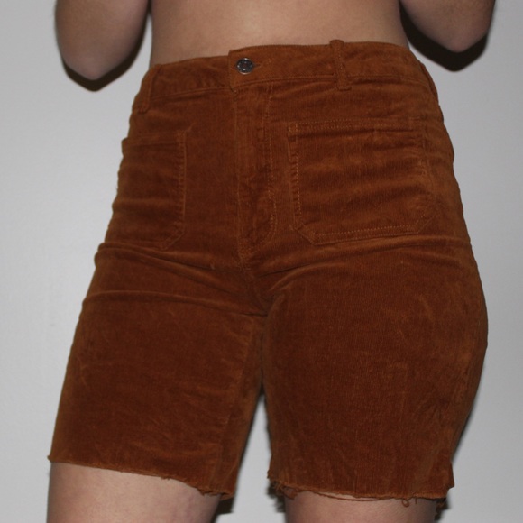cut off corduroy shorts